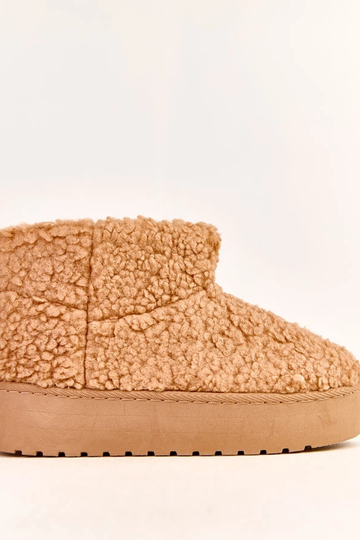 Botas de nieve con caña de piel de... Botas de nieve con caña de piel de...