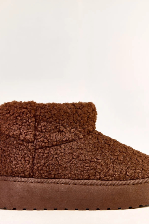 Botas de nieve con caña de piel de... Botas de nieve con caña de piel de...