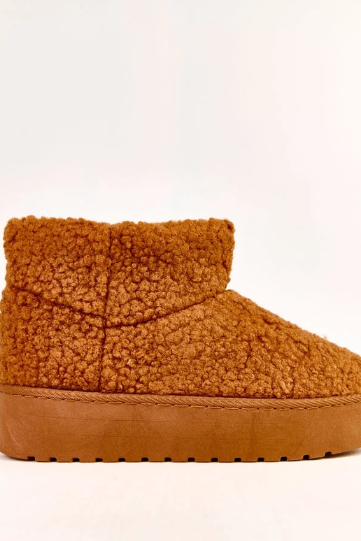 Botas de nieve con caña de piel de... Botas de nieve con caña de piel de...