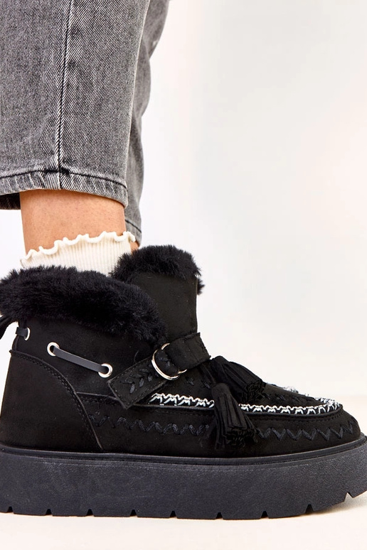 Botas de nieve con plataforma y... Botas de nieve con plataforma y...