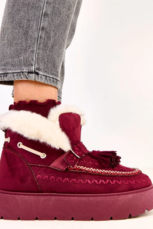 Botas de nieve con plataforma y... Botas de nieve con plataforma y...