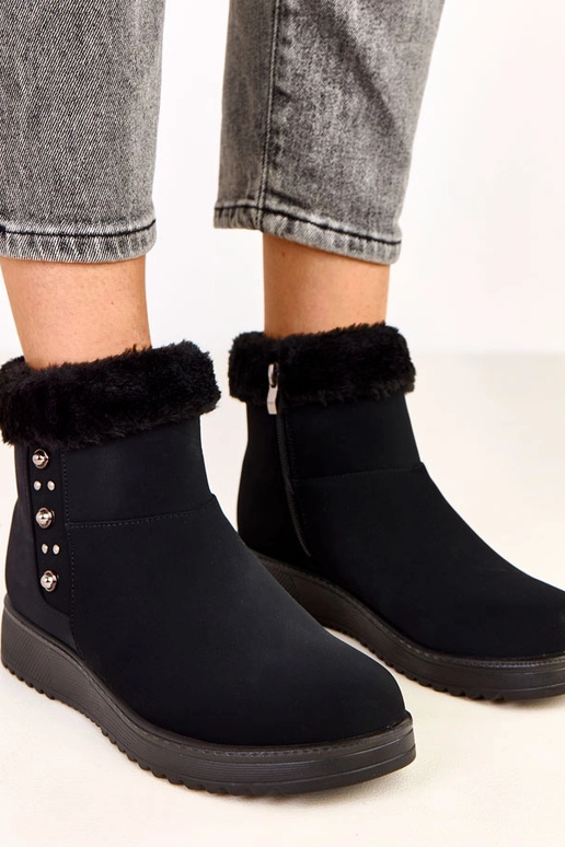 Botines térmicos de piel sintética...