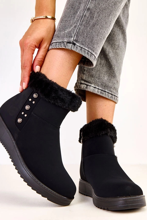 Botines térmicos de piel sintética...