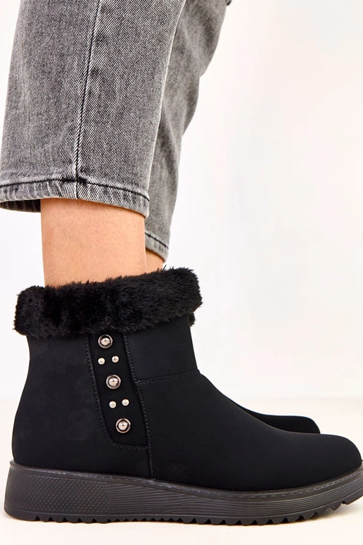 Botines térmicos de piel sintética...