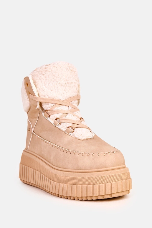 Botines deportivos cálidos marrones...