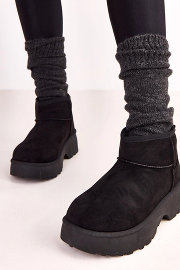 Botas bajas negras de ante sintético para nieve Joshua 2