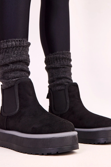 Botas bajas negras para nieve con elástico Nancey