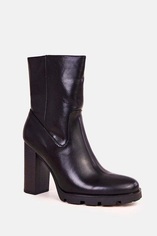 Botines negros para mujer con tacón... Botines negros para mujer con tacón...