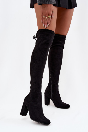 Botas largas para mujer con tacones color negro Xamarin 2