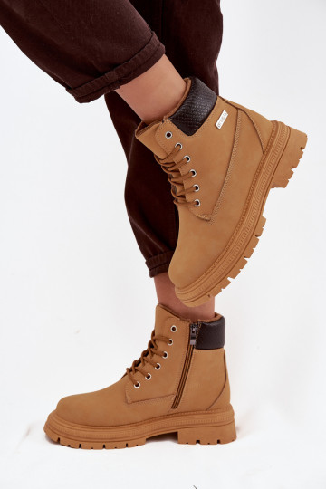 Botas cálidas para mujer estilo castillo color marrón Selinda