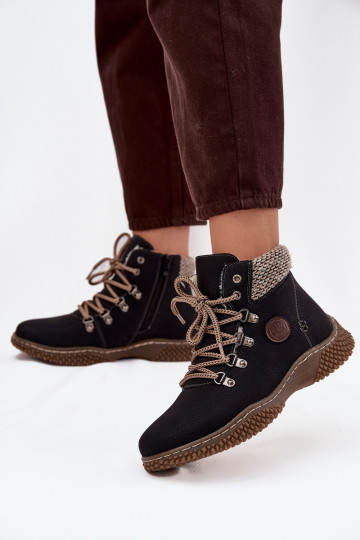 calentamiento Botas zapatos Femenino de color negro Zenaya 2