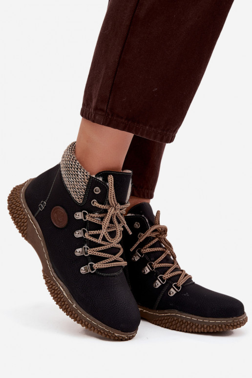 calentamiento Botas zapatos Femenino de color negro Zenaya