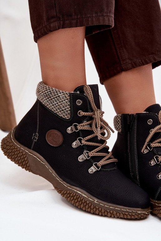 calentamiento Botas zapatos Femenino de color negro Zenaya