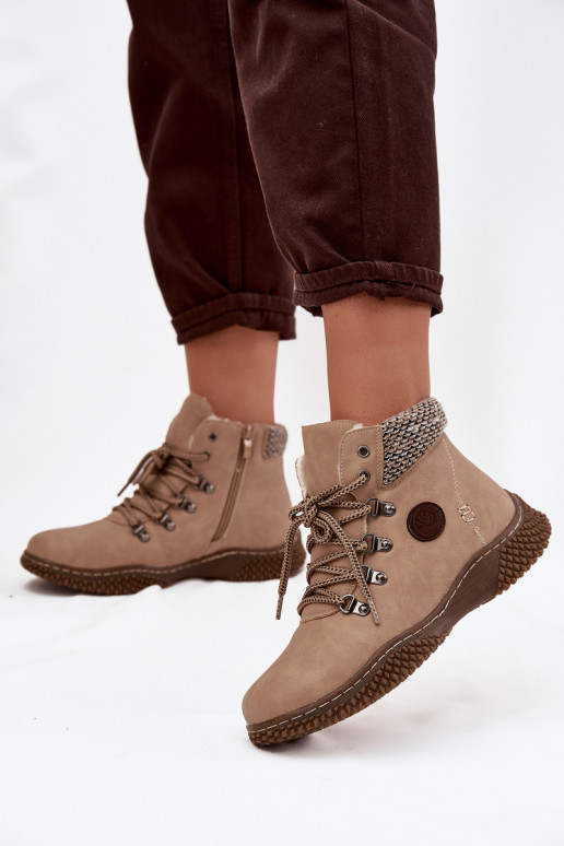 calentamiento Botas zapatos Femenino beige Zenaya