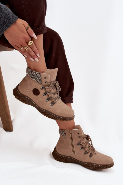 calentamiento Botas zapatos Femenino beige Zenaya