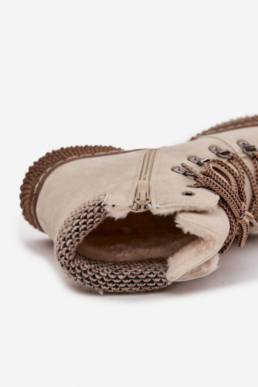 calentamiento Botas zapatos Femenino color marfil Zenaya calentamiento Botas zapatos Femenino color marfil Zenaya