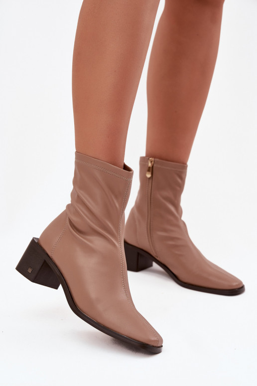 Femenino Botas con tacones Vinceza 23-10791 beige