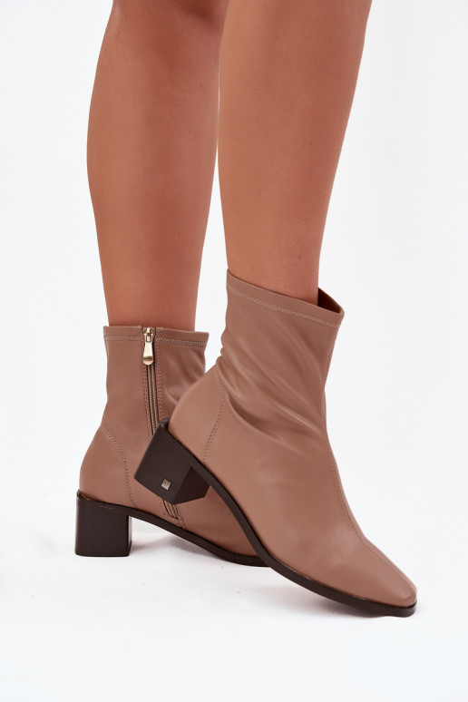 Femenino Botas con tacones Vinceza 23-10791 beige