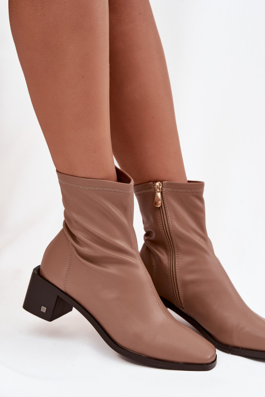 Femenino Botas con tacones Vinceza 23-10791 beige