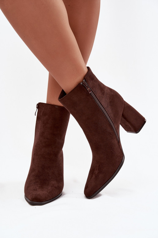 Botas de mujerde gamuza ecológicau CzekoladoAe Inessa Botas de mujerde gamuza ecológicau CzekoladoAe Inessa