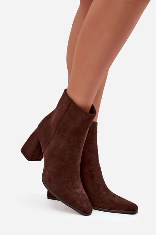 Botas de mujerde gamuza ecológicau CzekoladoAe Inessa Botas de mujerde gamuza ecológicau CzekoladoAe Inessa