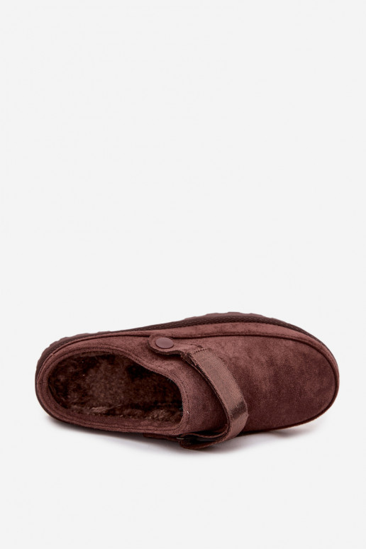 Femenino Zapatillas calentamiento con pelo dentro con una plataforma CzekoladoAe Azida Femenino Zapatillas calentamiento con pelo dentro con una plataforma CzekoladoAe Azida