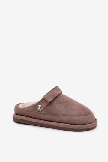 Zapatillas de mujer color arena con tiras, forradas de piel por dentro Rilena 2