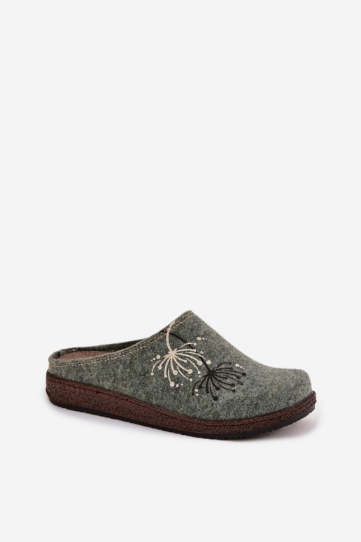 Femenino zapatos hecho en casa Zapatillas Inblu NL000011 color verde Femenino zapatos hecho en casa Zapatillas Inblu NL000011 color verde