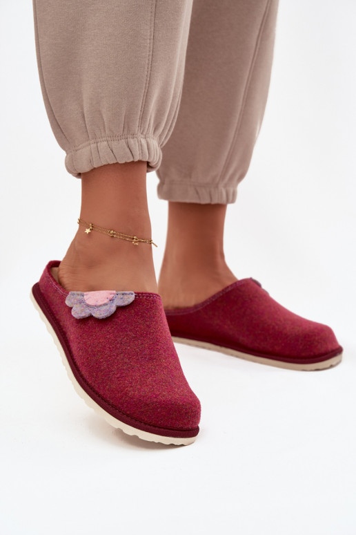 Zapatillas Femenino con una flor Inblu CS000043 borgoña Zapatillas Femenino con una flor Inblu CS000043 borgoña