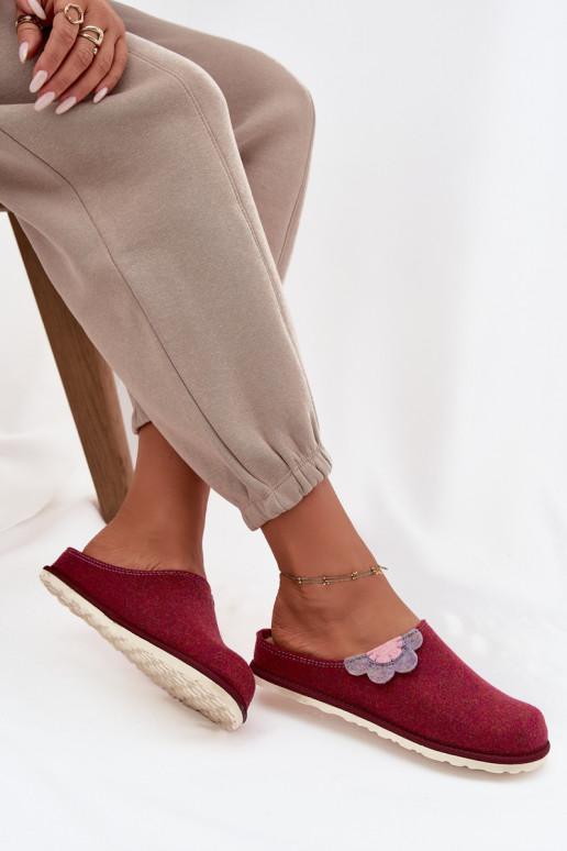 Zapatillas Femenino con una flor Inblu CS000043 borgoña Zapatillas Femenino con una flor Inblu CS000043 borgoña