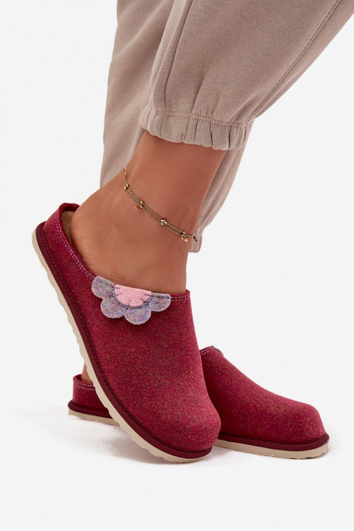Zapatillas Femenino con una flor Inblu CS000043 borgoña Zapatillas Femenino con una flor Inblu CS000043 borgoña