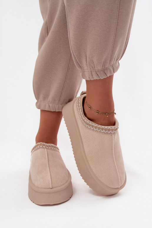 Botas de nieve FemeninoHaftem color marfil Pristina