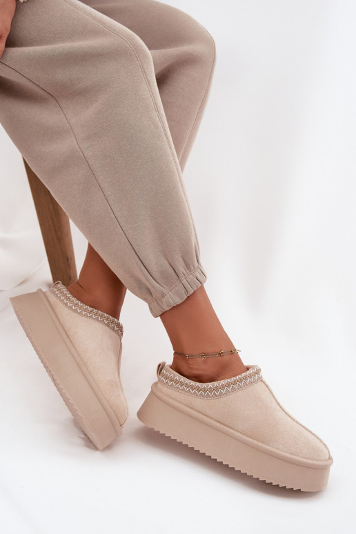 Botas de nieve FemeninoHaftem color marfil Pristina