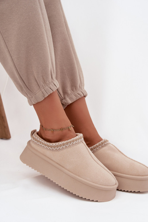 Botas de nieve FemeninoHaftem color marfil Pristina