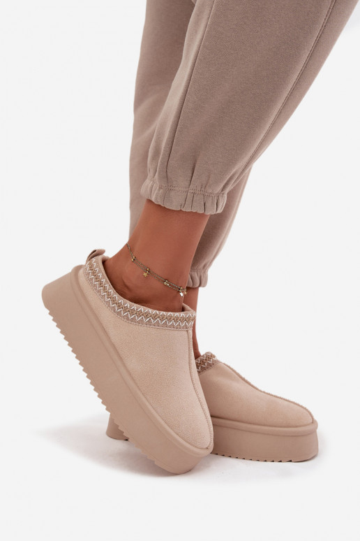 Botas de nieve FemeninoHaftem color marfil Pristina