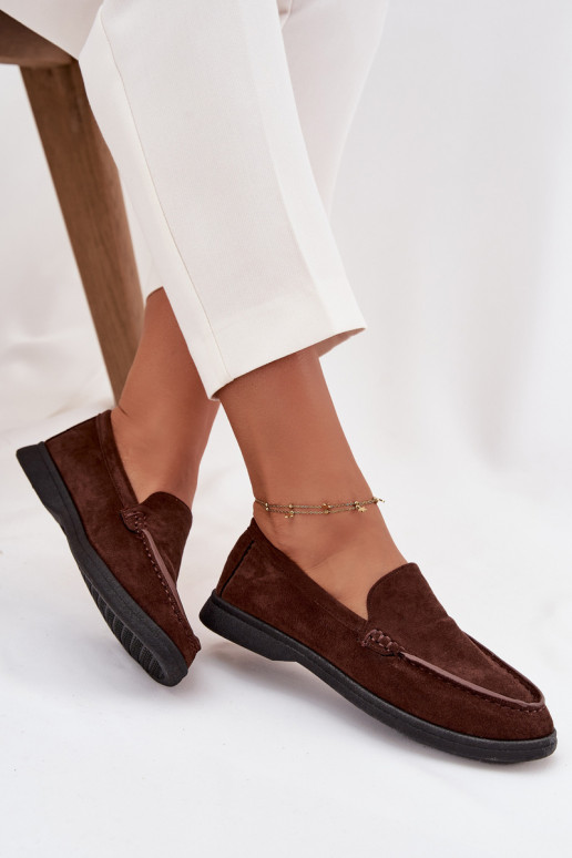 mocasines de mujerde gamuza ecológicau CzekoladoAe Tynara mocasines de mujerde gamuza ecológicau CzekoladoAe Tynara