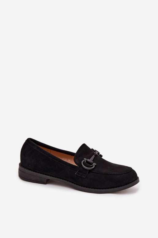 mocasines de mujer Con decoraciones Detalem de gamuza ecológicaoAe de color negro Ambria mocasines de mujer Con decoraciones Detalem de gamuza ecológicaoAe de color negro Ambria