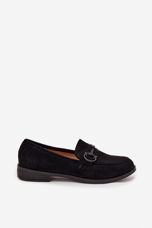 mocasines de mujer Con decoraciones Detalem de gamuza ecológicaoAe de color negro Ambria mocasines de mujer Con decoraciones Detalem de gamuza ecológicaoAe de color negro Ambria