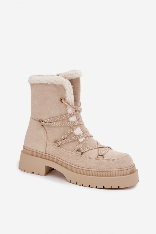 Botas de nieve Femenino con calentamiento beige Irmara