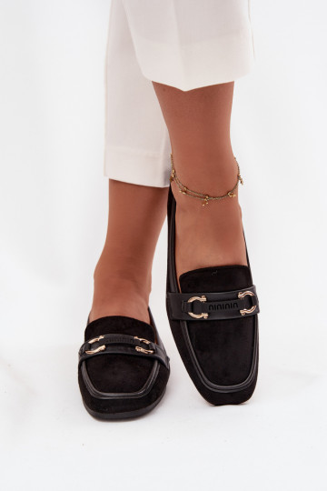 Mocasines Mocasines Femenino Con decoraciones Elemento de color negro Evelora 2