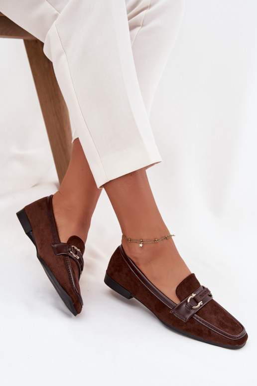 Mocasines Mocasines Femenino Con decoraciones Elemento CzekoladoAe Evelora Mocasines Mocasines Femenino Con decoraciones Elemento CzekoladoAe Evelora