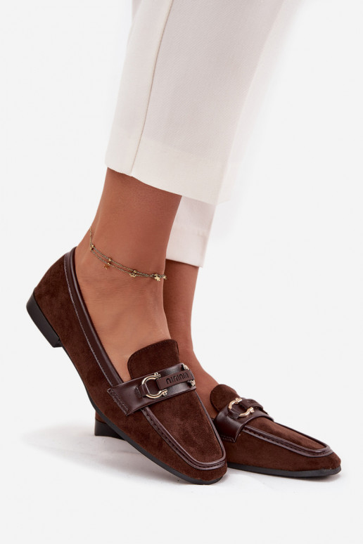 Mocasines Mocasines Femenino Con decoraciones Elemento CzekoladoAe Evelora Mocasines Mocasines Femenino Con decoraciones Elemento CzekoladoAe Evelora