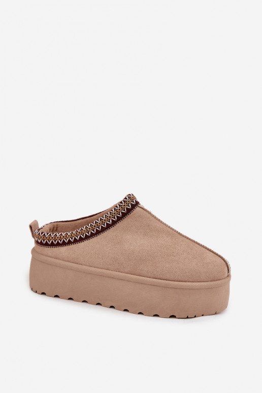 Botas de nieve Femenino Con decoraciones Haftem beige Jenira Botas de nieve Femenino Con decoraciones Haftem beige Jenira