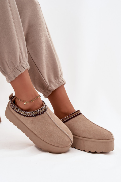 Botas de nieve Femenino Con decoraciones Haftem beige Jenira Botas de nieve Femenino Con decoraciones Haftem beige Jenira