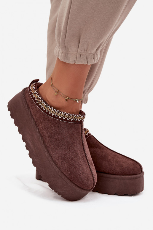 Botas de nieve Femenino Con decoraciones Haftem CzekoladoAe Jenira Botas de nieve Femenino Con decoraciones Haftem CzekoladoAe Jenira