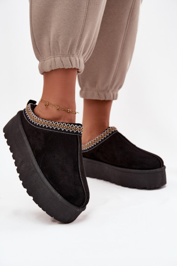 Botas de nieve Femenino Con decoraciones Haftem de color negro Jenira 2