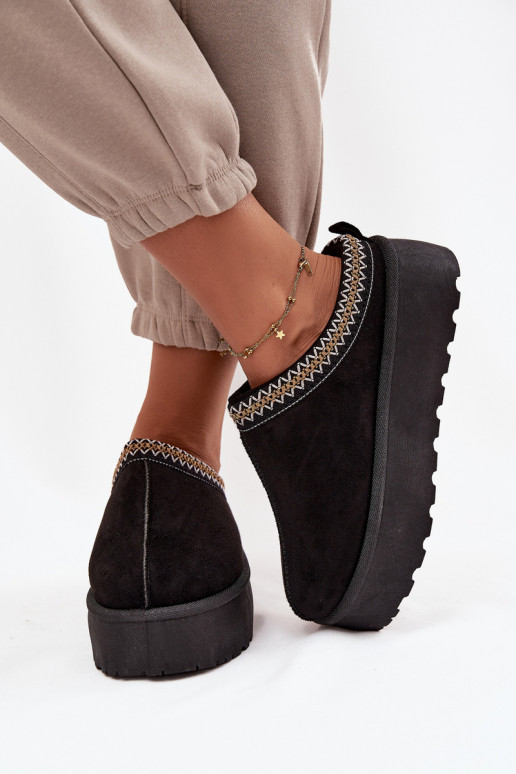 Botas de nieve Femenino Con decoraciones Haftem de color negro Jenira Botas de nieve Femenino Con decoraciones Haftem de color negro Jenira