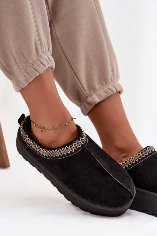 Botas de nieve Femenino Con decoraciones Haftem de color negro Jenira Botas de nieve Femenino Con decoraciones Haftem de color negro Jenira