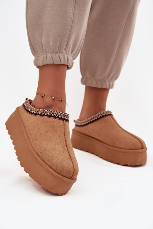 Botas de nieve Femenino Con decoraciones Haftem color marrón Jenira