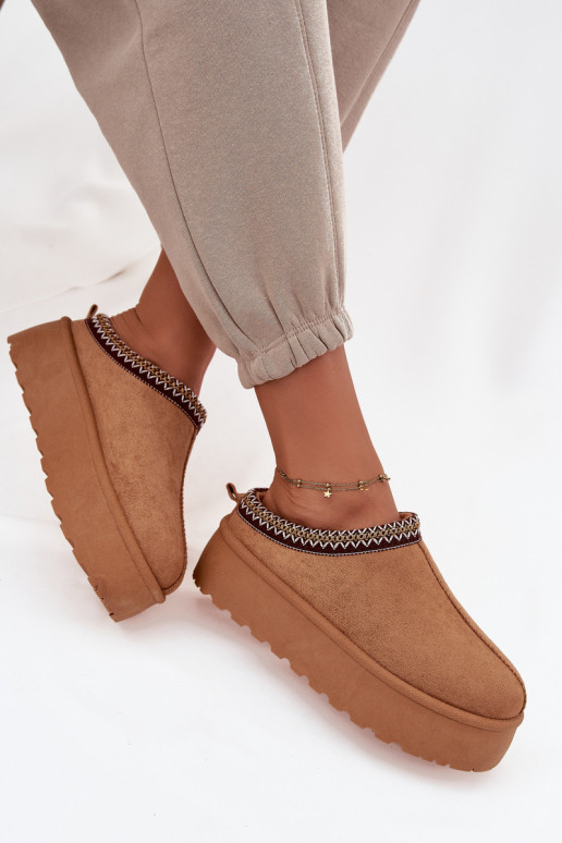 Botas de nieve Femenino Con decoraciones Haftem color marrón Jenira